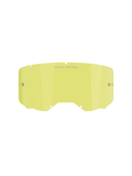 Alpinestars Vision 8-5-3 Replacement Goggle Lens, żółta, poliwęglanowa konstrukcja ze zintegrowanymi słupkami do zrywek, napisy „ONE GOAL. ONE VISION.”, siedmiopunktowy system blokowania, przeznaczona do gogli motocrossowych i off-road.