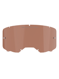 Alpinestars Vision 8-5-3 Goggle Lens, Copper Rose tint, replacement motocross goggle lens featuring "ONE GOAL. ONE VISION." text, curved polycarbonate design with tear-off pins for off-road racing