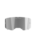 Alpinestars Vision 8-5-3 Mirror Lens, srebrne lustrzane wykończenie odblaskowe, zakrzywiona konstrukcja z poliwęglanu z napisem „ONE GOAL. ONE VISION.”, zintegrowane słupki do zrywek, soczewka wymienna do gogli motocrossowych