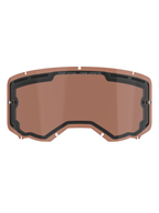Alpinestars Vision 8-5-3 Dual Pane Vented Lens, wymienna soczewka do gogli motocrossowych w kolorze Copper Rose, wyposażona w zintegrowane słupki do zrywek, górne otwory wentylacyjne oraz branding ONE GOAL ONE VISION