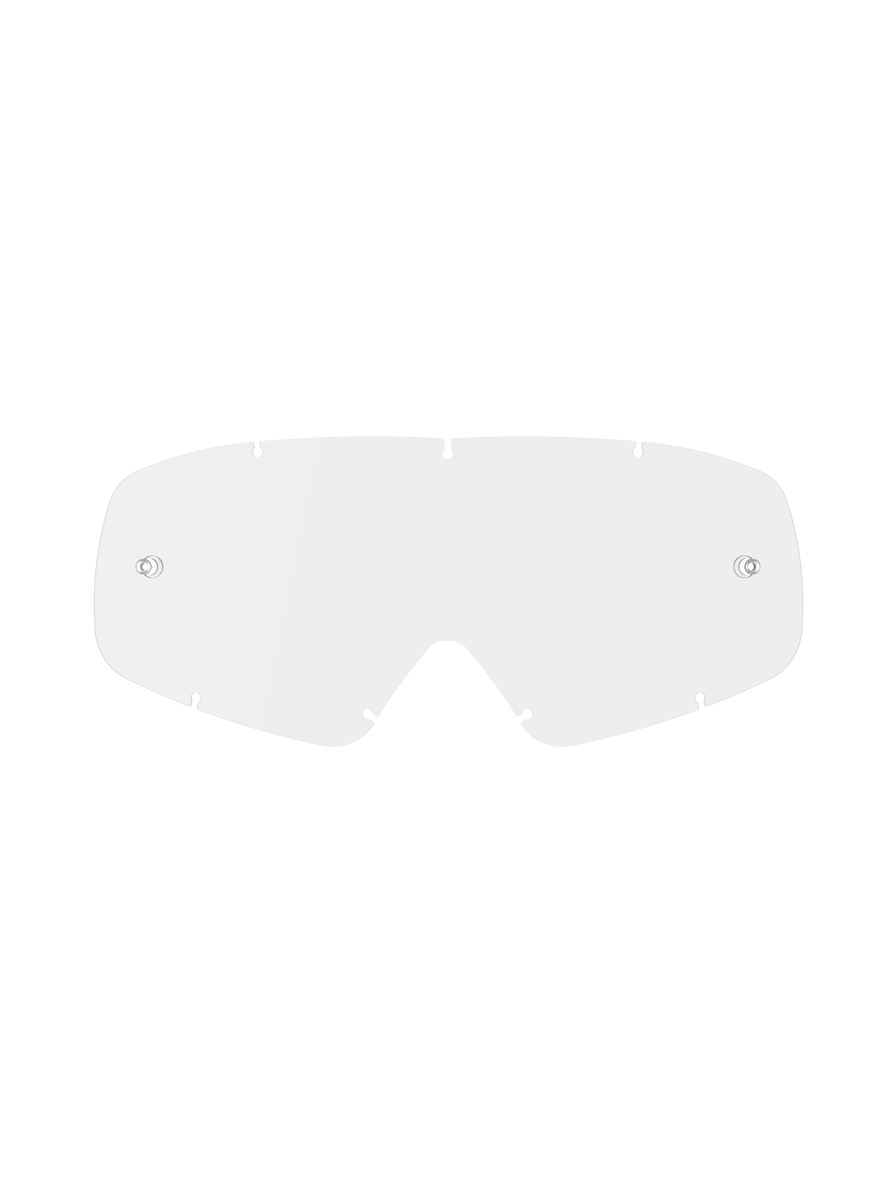 Alpinestars Vision Youth Lens, przezroczysta wymienna soczewka do gogli, przezroczysty poliwęglan, zintegrowane słupki do zrywek, siedem otworów blokujących, dwuszybowa konstrukcja z powłoką przeciwmgielną, młodzieżowy sprzęt motocrossowy