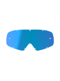 Alpinestars Vision Youth Mirror Lens, niebieska lustrzana wymienna soczewka do gogli, zakrzywiona konstrukcja z poliwęglanu z siedmioma punktami blokującymi i słupkami na zrywki, akcesorium motocrossowe dla młodzieży