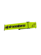 Alpinestars Supertech Goggles Strap, pasek do gogli motocrossowych, żółty fluo i czarny, czarny napis Alpinestars i logo gwiazdy, pasek zamienny do gogli off-road