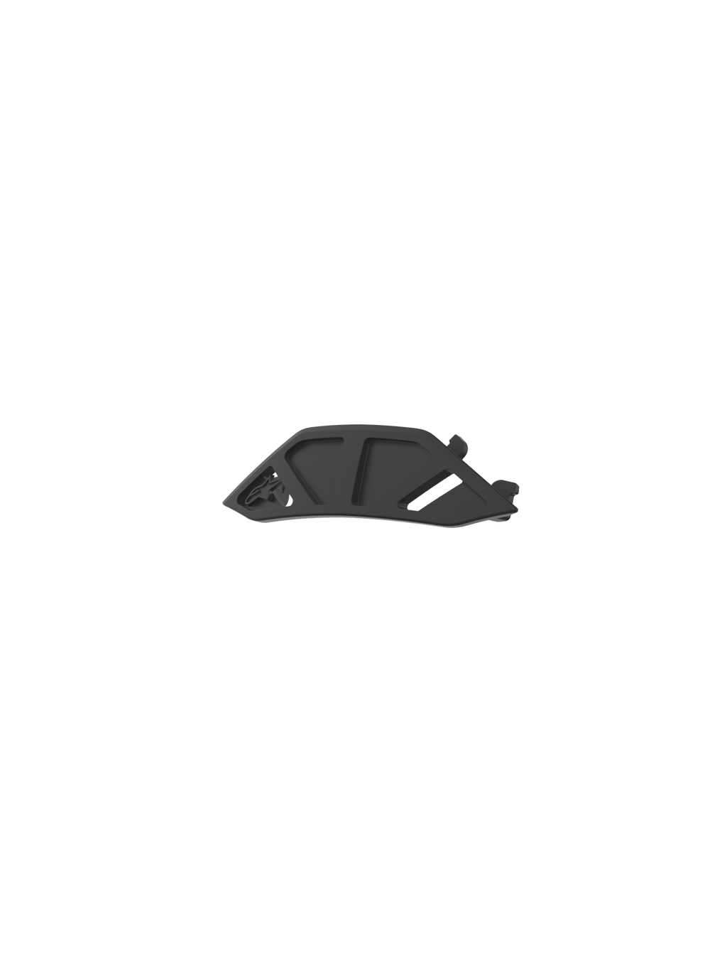 Alpinestars Vision 8-5-3, czarna osłona nosa do gogli motocrossowych, oficjalna część zamienna z tworzywa sztucznego, akcesorium do ochrony terenowej MX.