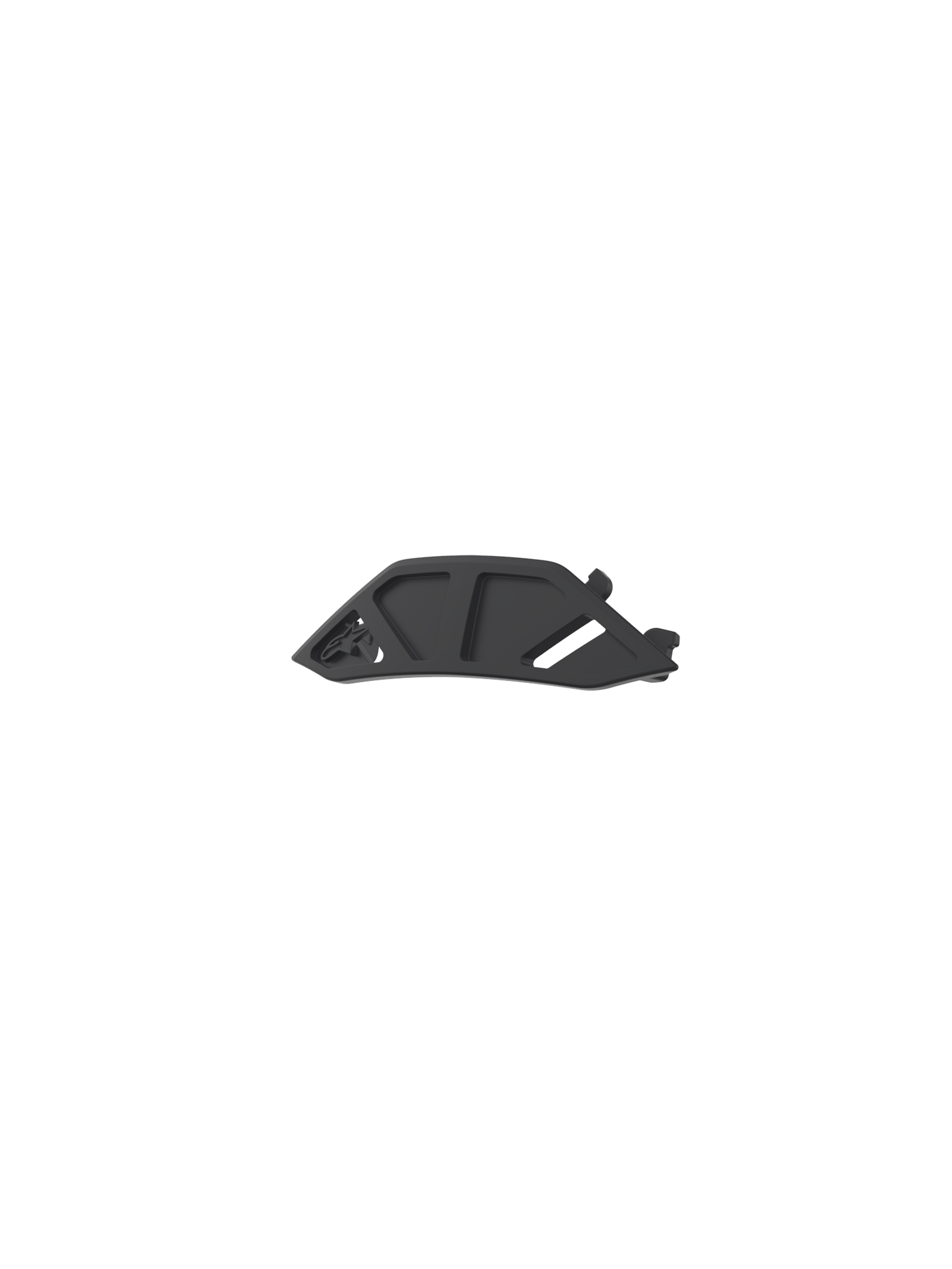 Alpinestars Vision 8-5-3, czarna osłona nosa do gogli motocrossowych, oficjalna część zamienna z tworzywa sztucznego, akcesorium do ochrony terenowej MX.