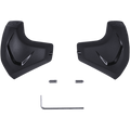 Alpinestars Elbow Sliders, czarne, motocyklowe wkładki ochraniaczy łokci, dwa anatomicznie ukształtowane slidery z PU z błyszczącymi akcentami, w zestawie śruby montażowe i klucz imbusowy, części zamienne do skórzanych kombinezonów wyścigowych