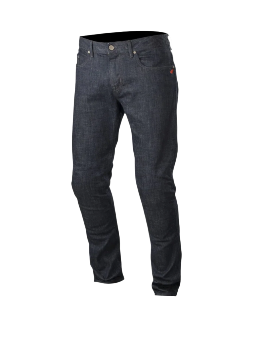 Alpinestars jeansy Copper, męskie jeansy motocyklowe urban, ciemnoniebieskie, prosty krój z ochroną z włókien aramidowych.