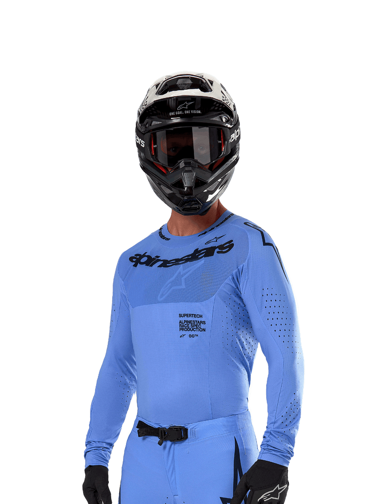 2024 Supertech Dade - Light Blue MX Jersey | Alpinestars® 2024 Supertech Dade - Light Blue MX Jersey | Alpinestars®