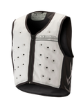 Alpinestars Cooling Vest, kamizelka chłodząca, jasnoszara i ciemnoszara, motocyklowa warstwa bazowa bez rękawów, okrągłe otwory wentylacyjne, zamek z przodu, materiał odprowadzający wilgoć, do jazdy w upalne dni