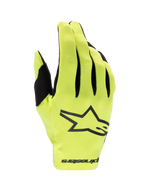 Alpinestars Rękawice Radar 2025, męskie rękawice motocrossowe, żółty fluo i czarny, jednowarstwowy design do jazdy off-road.