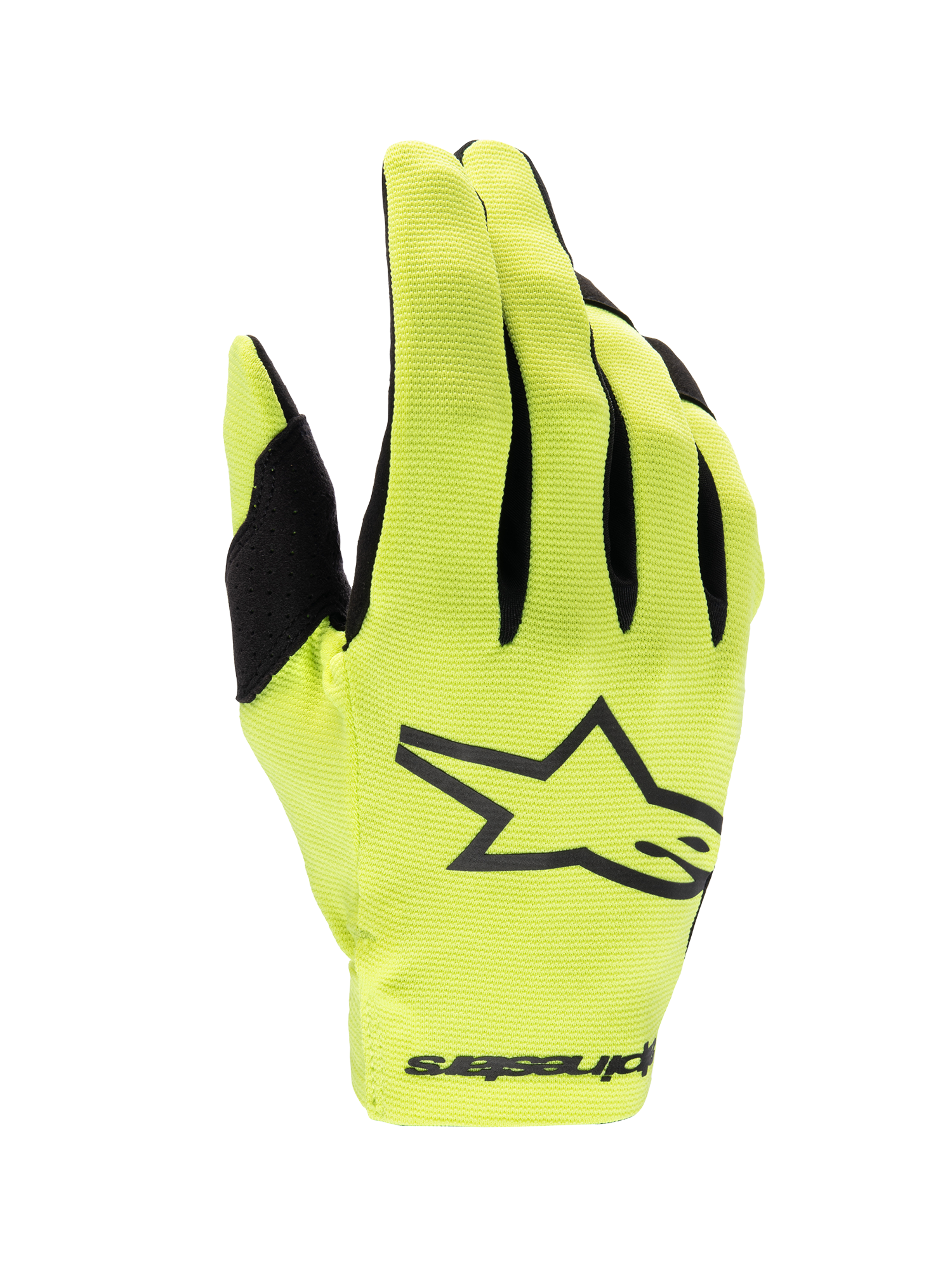 Alpinestars Rękawice Radar 2025, męskie rękawice motocrossowe, żółty fluo i czarny, jednowarstwowy design do jazdy off-road.
