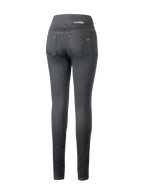 Alpinestars Shuri Women Leggings Summer, Black, Back view of slim-fit motorcycle leggings, featuring a high-waist design, two back pockets, and subtle Alpinestars branding on the pocket and waistband