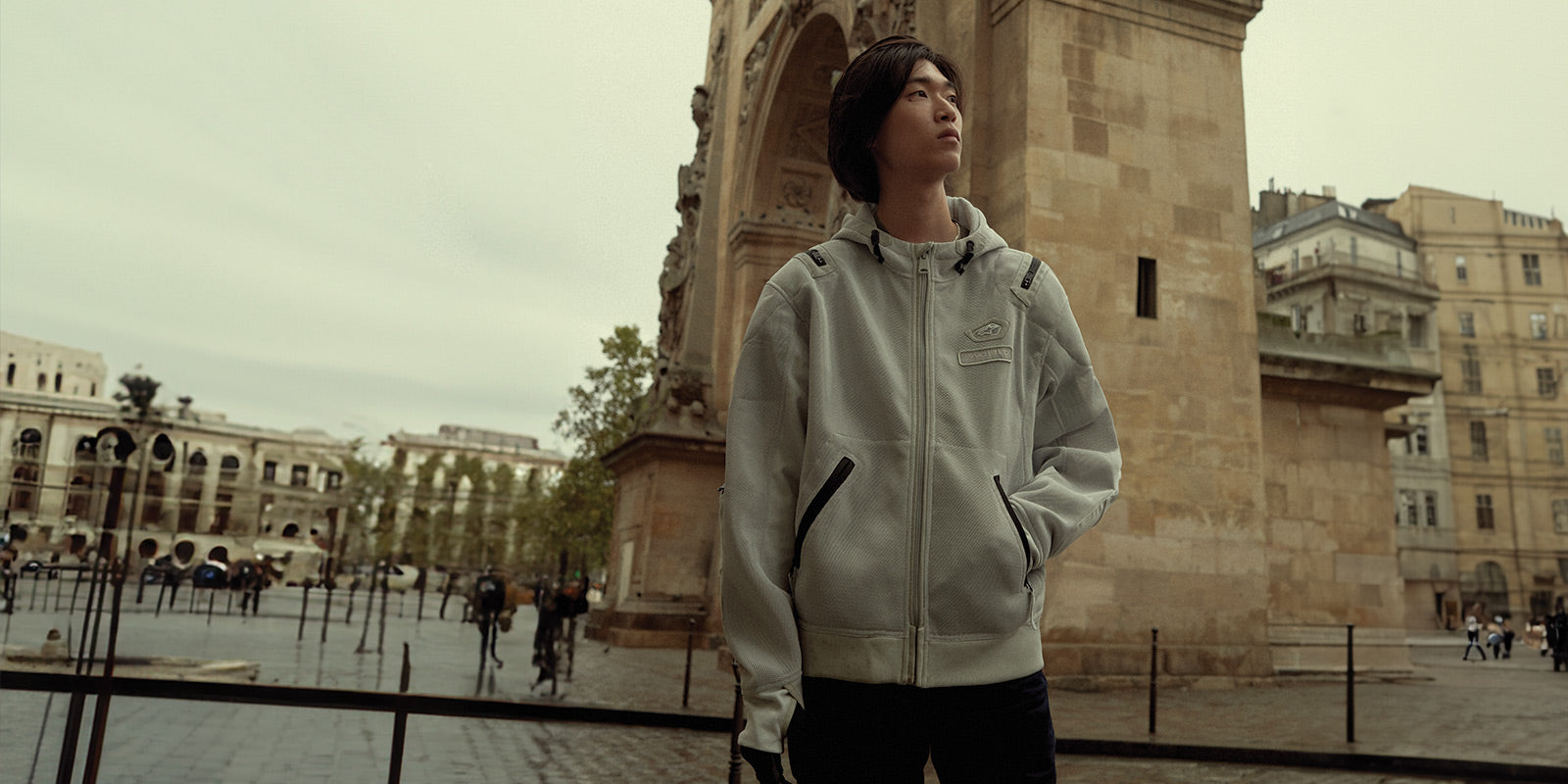 Bluza Z Kapturem Moflow Air Tech Man - CZARNY CONTEMPORARY kurtki