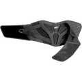 Alpinestars Touring Belt, czarny motocyklowy pas lędźwiowy, ergonomiczne wsparcie dolnej części pleców, pikowana podszewka termiczna, panele z siatki dla wentylacji, podwójny elastyczny pas z białym logo Astars, odzież ochronna do jazdy szosowej i adventure
