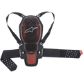 Alpinestars Nucleon KR-1 Cell Back Protector, motocyklowy ochraniacz pleców, dymiony i czerwony, twarda powłoka o strukturze kratownicowej, regulowane paski naramienne i pas nerkowy, oddychająca siatka i konstrukcja z pianki Bio-Foam