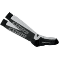 Alpinestars Thermal Tech Socks, podkolanówki motocyklowe, czarne i szare, techniczna dzianina odprowadzająca wilgoć z technologią Nostatex, logo Alpinestars